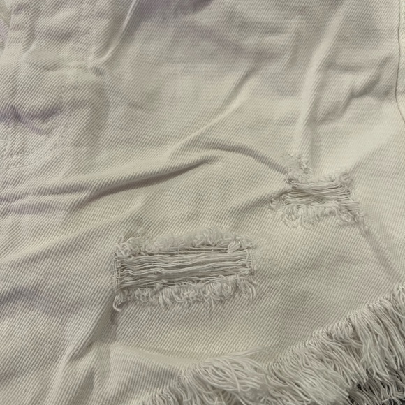 Wild Fable Womens Super High Rise cut off jean shorts white size 4 - Picture 7 of 7